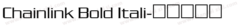 Chainlink Bold Itali字体转换